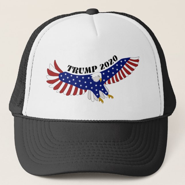 Casquette TRUMP USA Eagle Logo Stars Stripes (Devant)