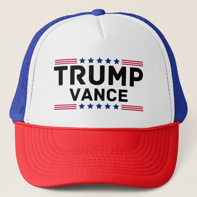 Casquette Trump Vance 2024 Trump appuie le cadeau électoral (Devant)