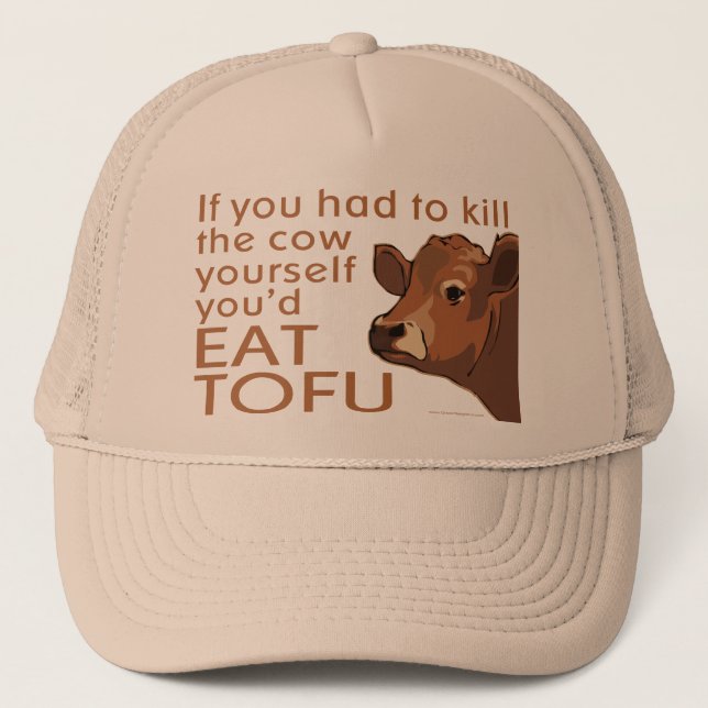 Casquette Tuer la vache - Vegan, végétarien (Devant)