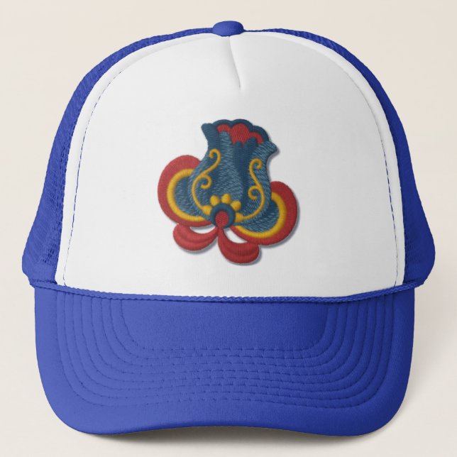 Casquette Tulipe de Rosemaling de Norvégien (Devant)