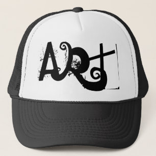 Casquette type ART décoratif noir  
