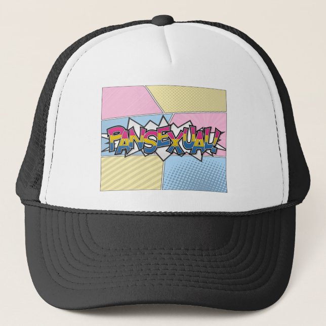 Casquette Typographie de la fierté transexuelle mi-teinte av (Devant)