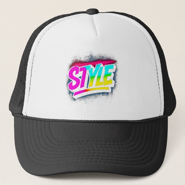 Casquette Typographie de style haut de gamme Baseball & Truc (Devant)