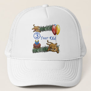 Casquette Ultra mignon 3 ans Leopard Safari Anniversaire