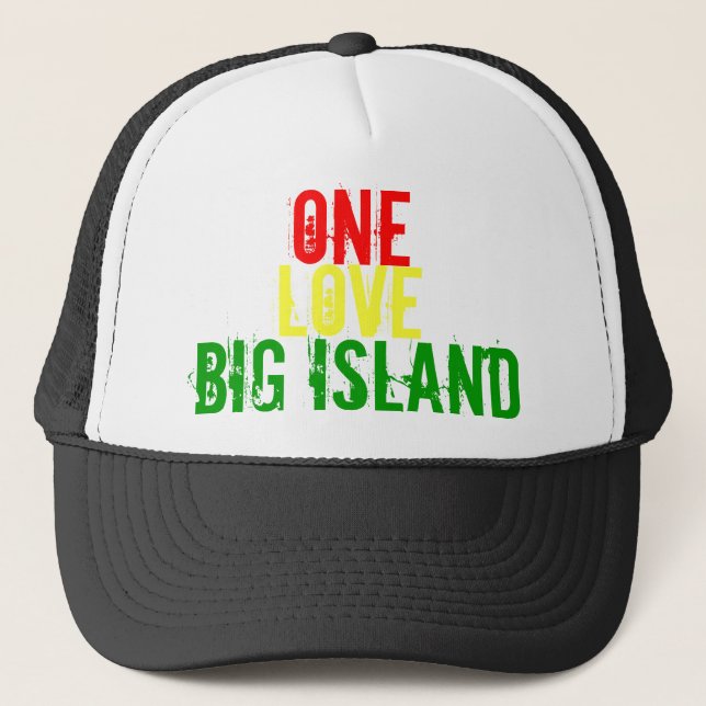 CASQUETTE UN, AMOUR, GRANDE ÎLE (Devant)