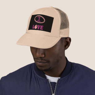 Casquette Un amoureux du rose pourpre et du noir