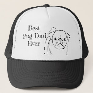 Casquette Un Carlin grincheux mignon pour le meilleur Carlin