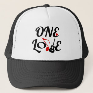 Casquette Un chapeau de Trucker de musique d'amour