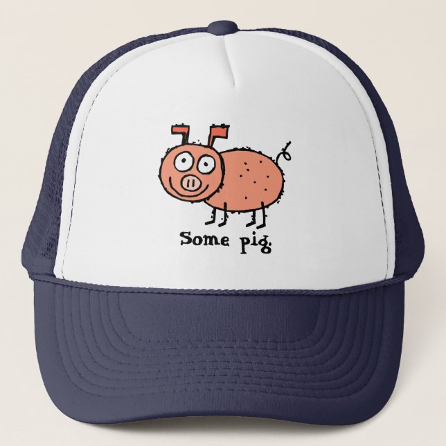 Casquette Un cochon, le web de Charlotte (Devant)