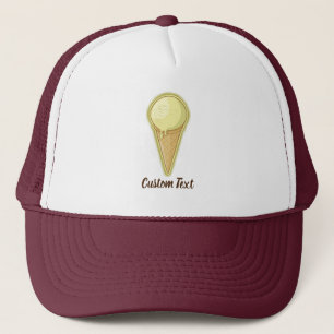 Casquette Un cône de crème glacée à bille