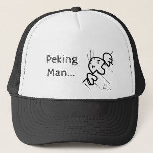 Casquette Un homme de Pékin mignon caricaturiste en quête d'