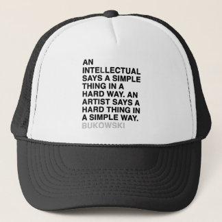CASQUETTE UN INTELLECTUEL DIT UNE CHOSE SIMPLE D'UNE MANIÈRE