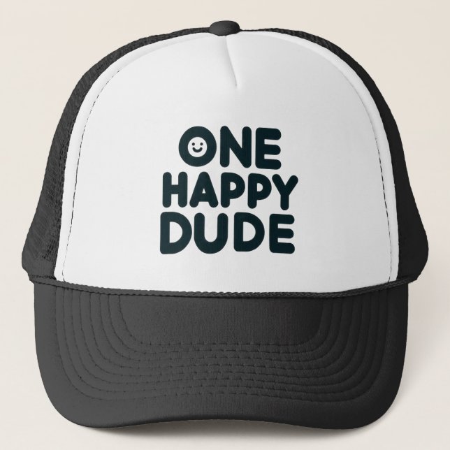Casquette Un mec heureux (Devant)