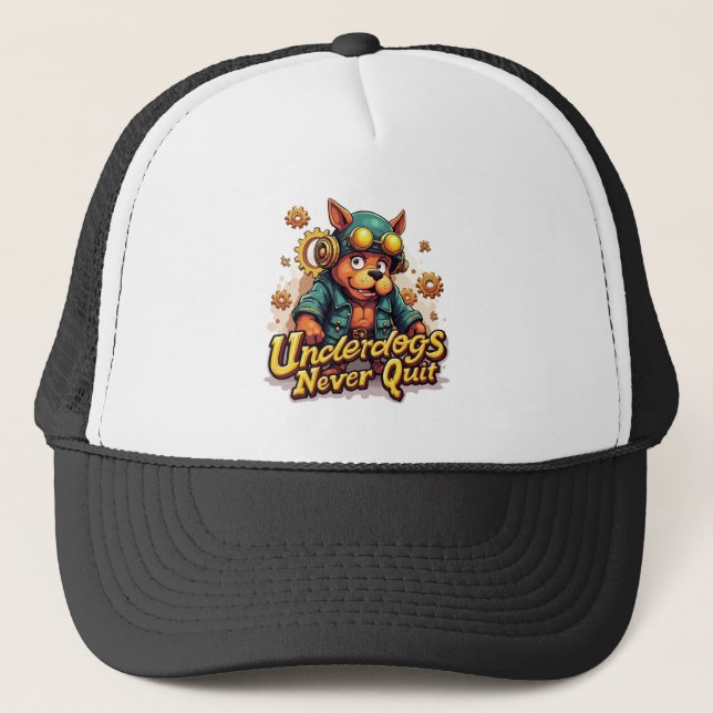 Casquette Underdogs Never Quit Cap – Motivational Hat (Devant)