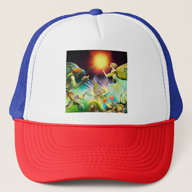 Casquette Une époque de peinture à l'huile repensée (Devant)