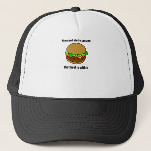 Casquette Une étude récente a prouvé que le boeuf est com