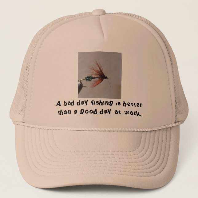 Casquette Une mauvaise pêche de jour est meilleure que… (Devant)