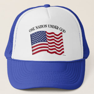 Casquette Une nation sous Dieu avec le drapeau américain