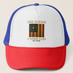 Casquette Une nation sous Dieu Drapeau Patriotique Chrétien