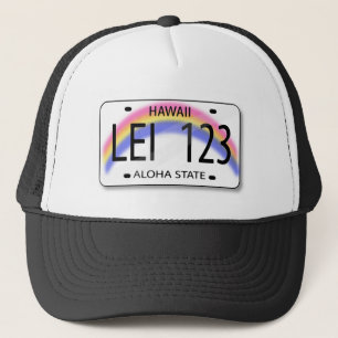 Casquette Une plaque minéralogique avec l'arc-en-ciel du