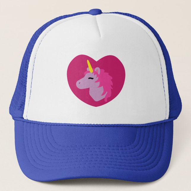 Casquette Unicorne rose (Devant)