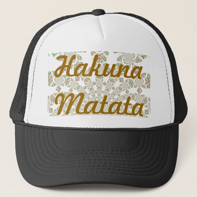 Casquette Unique Hakuna Matata Design : Vibes sereines (Devant)