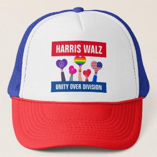 Casquette Unité sur la division Harris Walz Tim Walz Rouge B