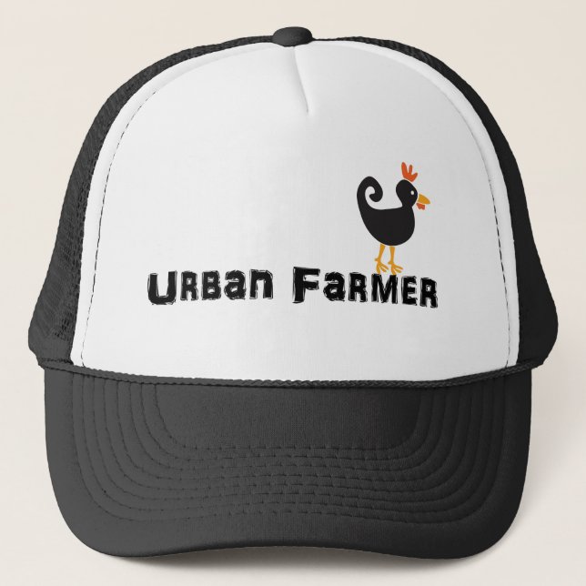 Casquette urbain de poulet d'agriculteur (Devant)