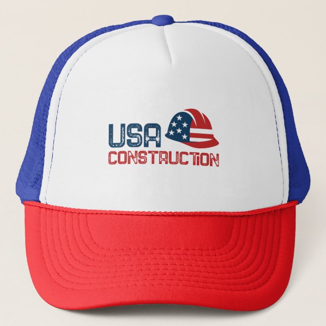 Casquette usa constraction design (Devant)