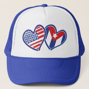 Casquette USA Cuba Love Hearts