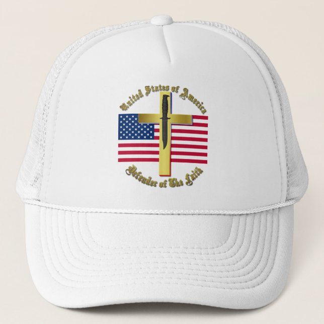 Casquette USA : Défenseur de la Foi (Devant)