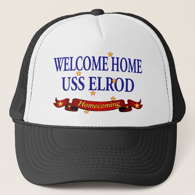 Casquette USS à la maison bienvenu Elrod (Devant)