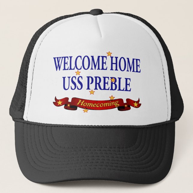 Casquette USS à la maison bienvenu Preble (Devant)