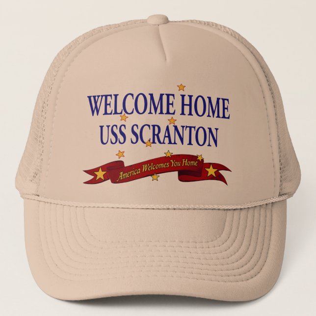 Casquette USS à la maison bienvenu Scranton (Devant)