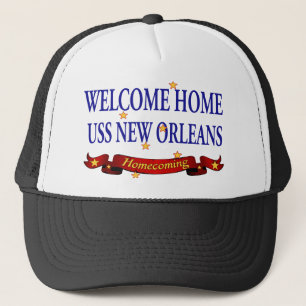 Casquette USS New Orleans à la maison bienvenu