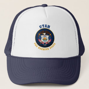 CASQUETTE UTAH BEEHIVE STATE FLAG TRUCKER HAT