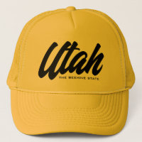 Utah chapeau de camionneur jaune miel de l'état de