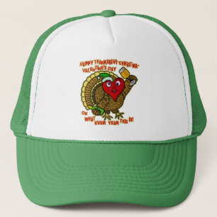 Casquette Vacances amusantes Drunk Turkey Heart