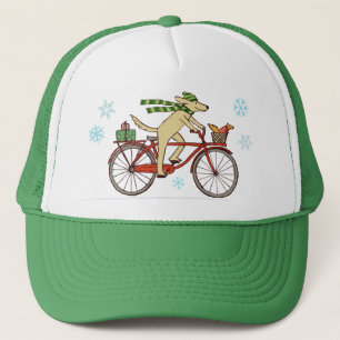 Casquette Vacances d'hiver de recyclage de chien et