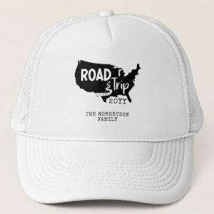 Casquette Vacances personnalisées Family Road Trip USA Car
