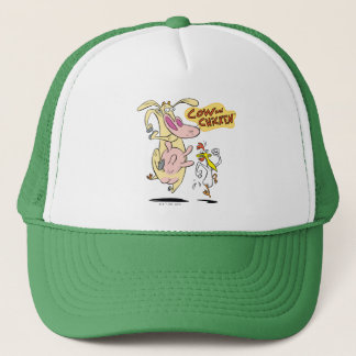 Casquette Vache et poulet à courir graphique