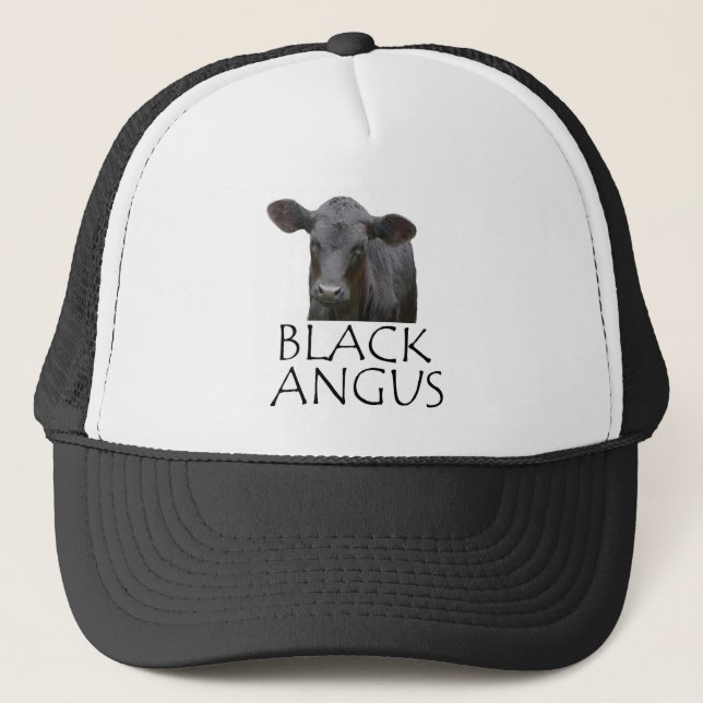 Casquette Vache noire à Angus (Devant)