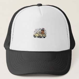 Casquette Vache patriotique conception vectorielle de camion