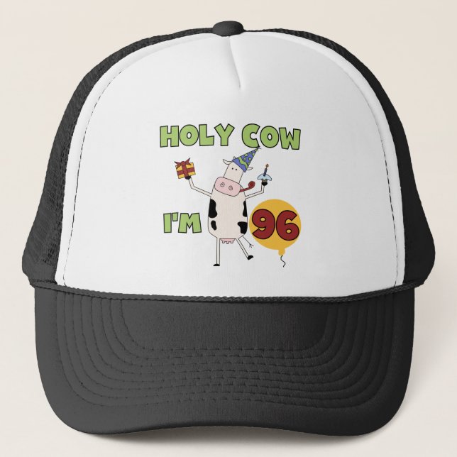 Casquette Vache sainte je suis 96 T-shirts et cadeaux (Devant)