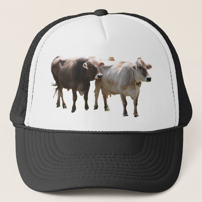 Casquette Vaches à Suisse Brown (Devant)
