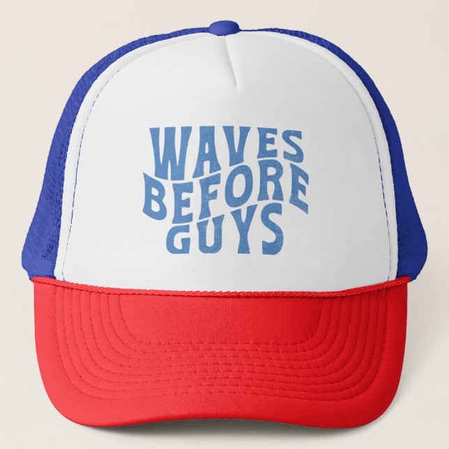 Casquette Vagues avant les garçons été filles plage vacances (Devant)