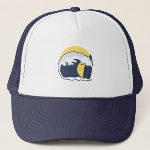 Casquette Vagues et panneaux de surfs