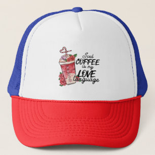 Casquette Valentine Iced Café Est Ma Langue D'Amour