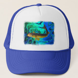 Casquette Vallée de natation, Poisson de Pickerel Art