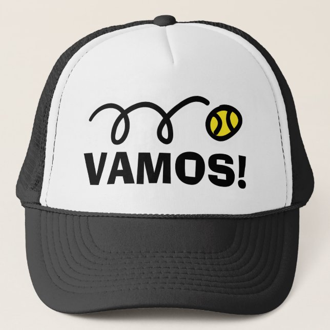 Casquette Vamos ! Chapeau de camionneur de tennis (Devant)